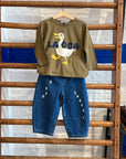 Bobo Choses - kids - bobo denim pants - blue