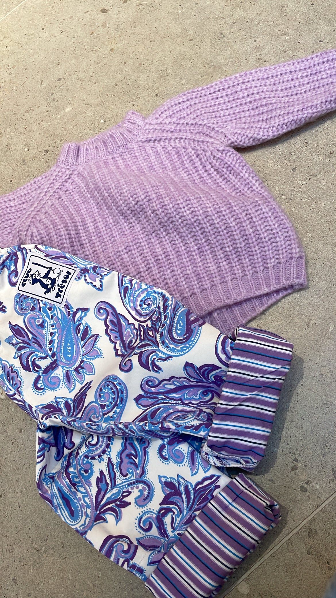 Pequeno tocon - wool sweater - lila