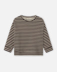 Fliink - alvin stripe sweatshirt - coffee bean/sandshell