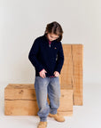 American outfitters - rene mock neck sweater - navy