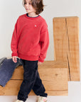 AO76 - American outfitters - oscar sweatshirt logo - dark red