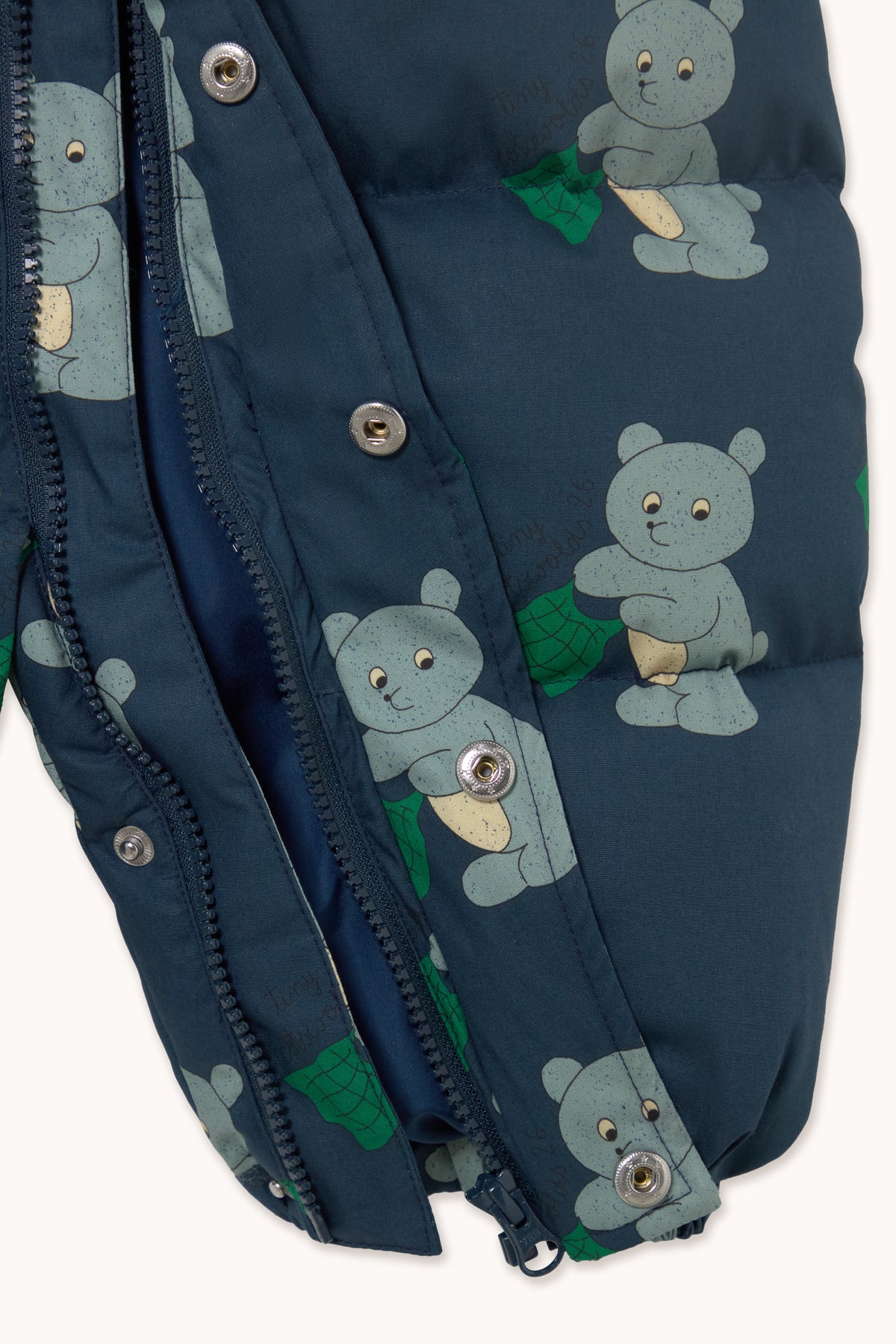 Tiny Cottons - baby - bears padded overall - light navy