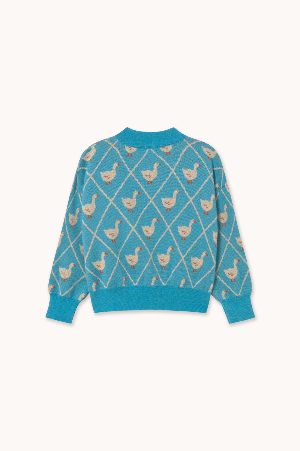 Tiny Cottons - kids - swans cardigan - cyan