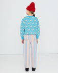 Tiny Cottons - kids - swans cardigan - cyan