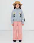 Tiny Cottons - kids - flowers cardigan - grey melange