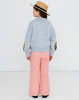 Tiny Cottons - kids - flowers cardigan - grey melange