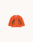 Tiny Cottons - baby - deer cardigan - summer red