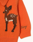 Tiny Cottons - baby - deer cardigan - summer red