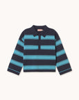 Tiny Cottons - kids - retro stripe sweater - ink blue