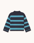 Tiny Cottons - kids - retro stripe sweater - ink blue