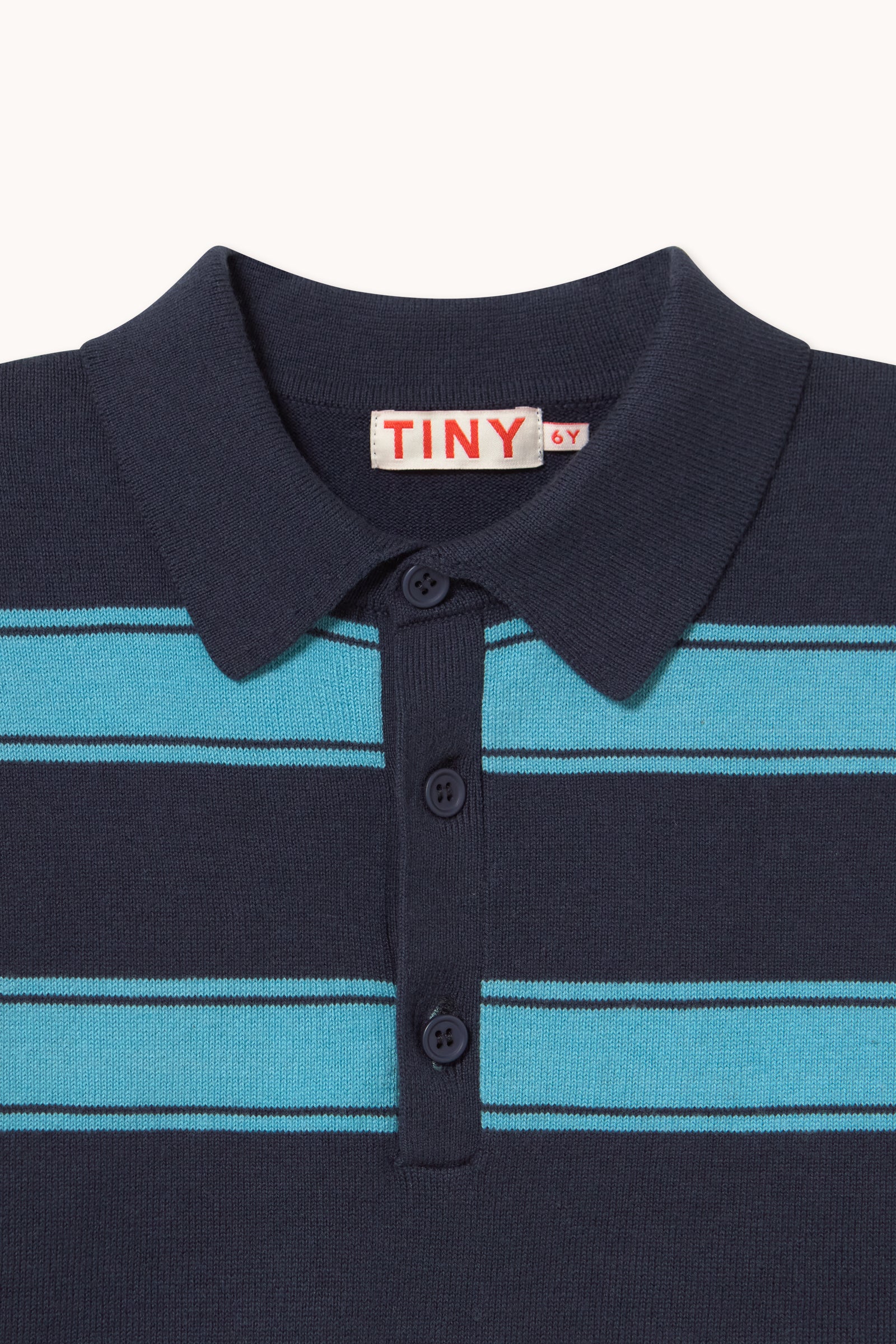 Tiny Cottons - kids - retro stripe sweater - ink blue