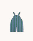 Tiny Cottons - baby - retro stripe denim dungaree - medium wash