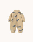 Tiny Cottons - baby - horses sherpa onepiece - vanilla