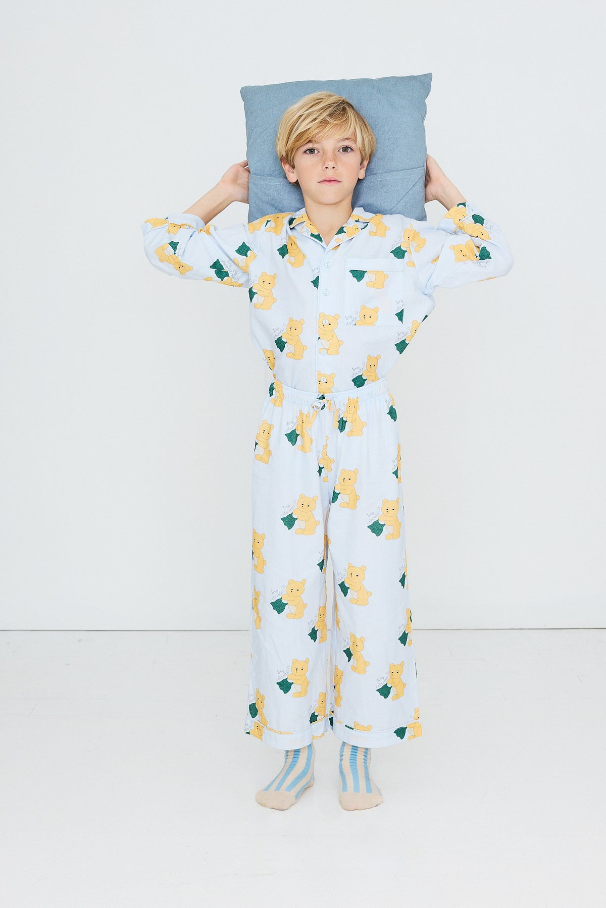 Tiny Cottons - kids - bears pyjama set - pastel blue