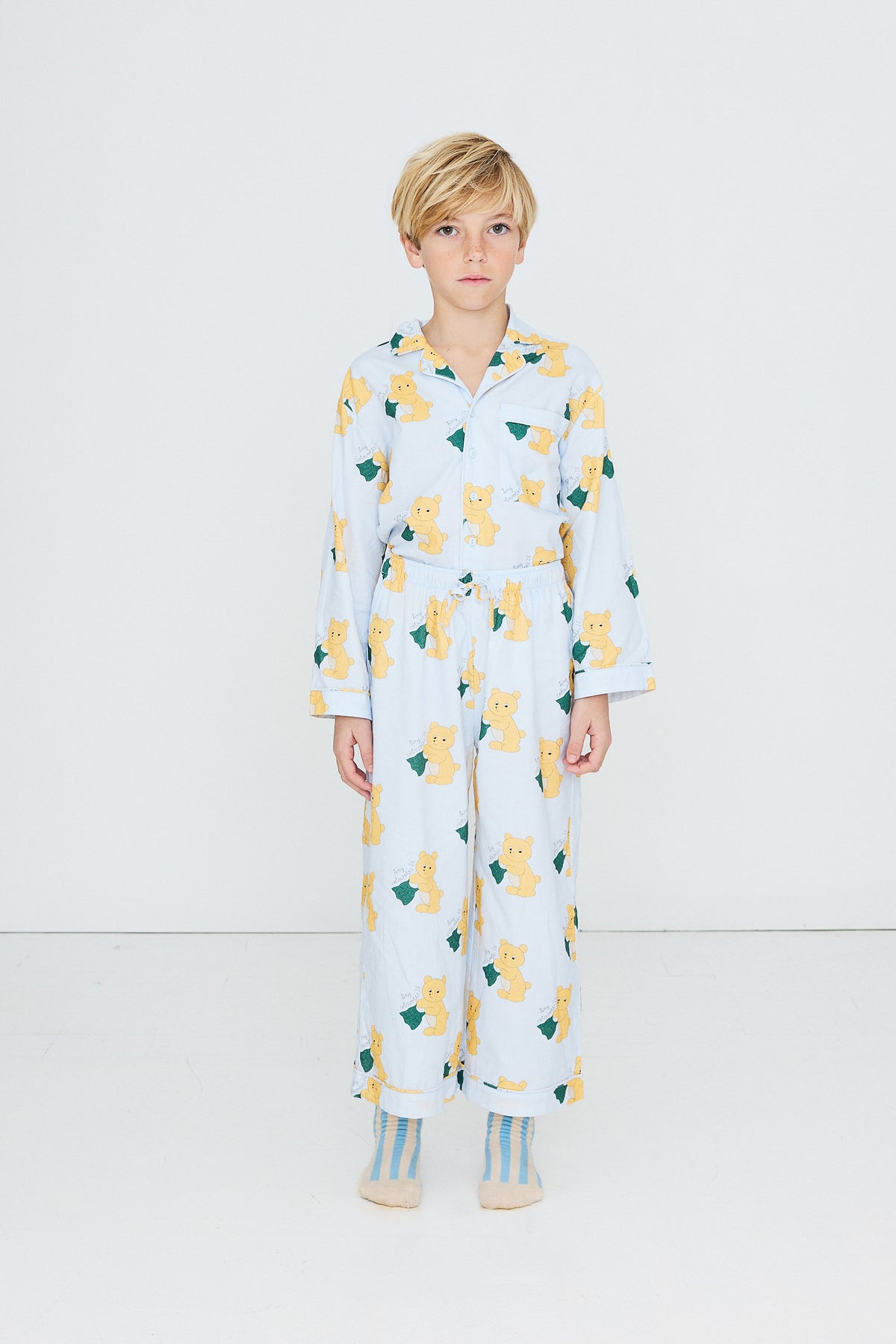 Tiny Cottons - kids - bears pyjama set - pastel blue