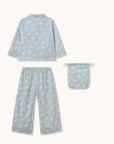 Tiny Cottons - kids - dogs pyjama set - washed blue