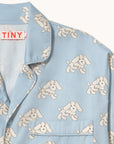 Tiny Cottons - kids - dogs pyjama set - washed blue