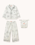 Tiny Cottons - kids - apples pyjama set - off white
