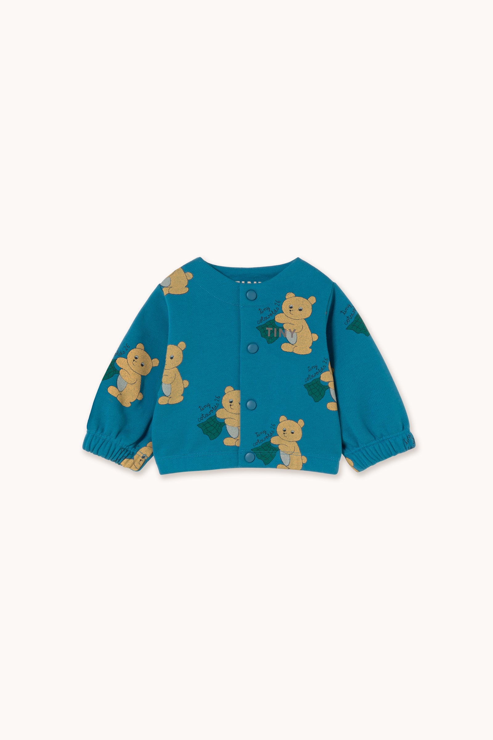 Tiny Cottons - baby - bears jacket - petrol blue