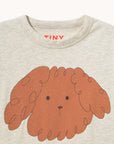 Tiny Cottons - kids - curly dog tee - cream heather