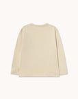 Tiny Cottons - kids - jump dog longsleeve tee - dark vanilla