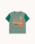 Tiny Cottons - kids - tea room tee - teal