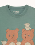 Tiny Cottons - kids - tea room tee - teal