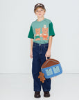 Tiny Cottons - kids - tea room tee - teal