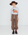 Tiny Cottons - kids - two dogs longsleeve tee - grey heather