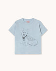 Tiny Cottons - kids - corgi tee - washed blue