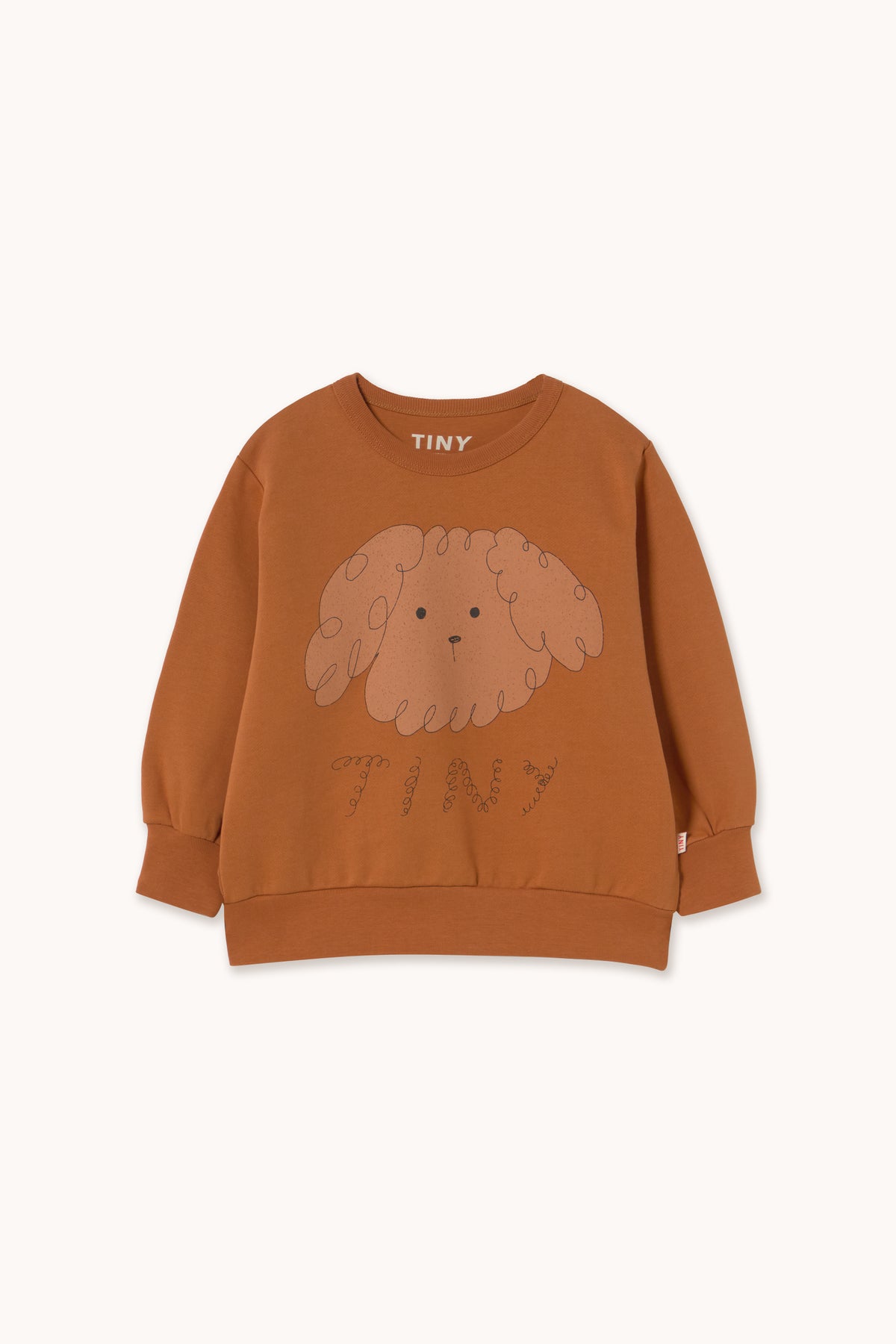 Tiny Cottons - kids - curly dog sweatshirt - brown