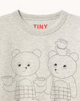 Tiny Cottons - kids - tea room sweatshirt - cream heather
