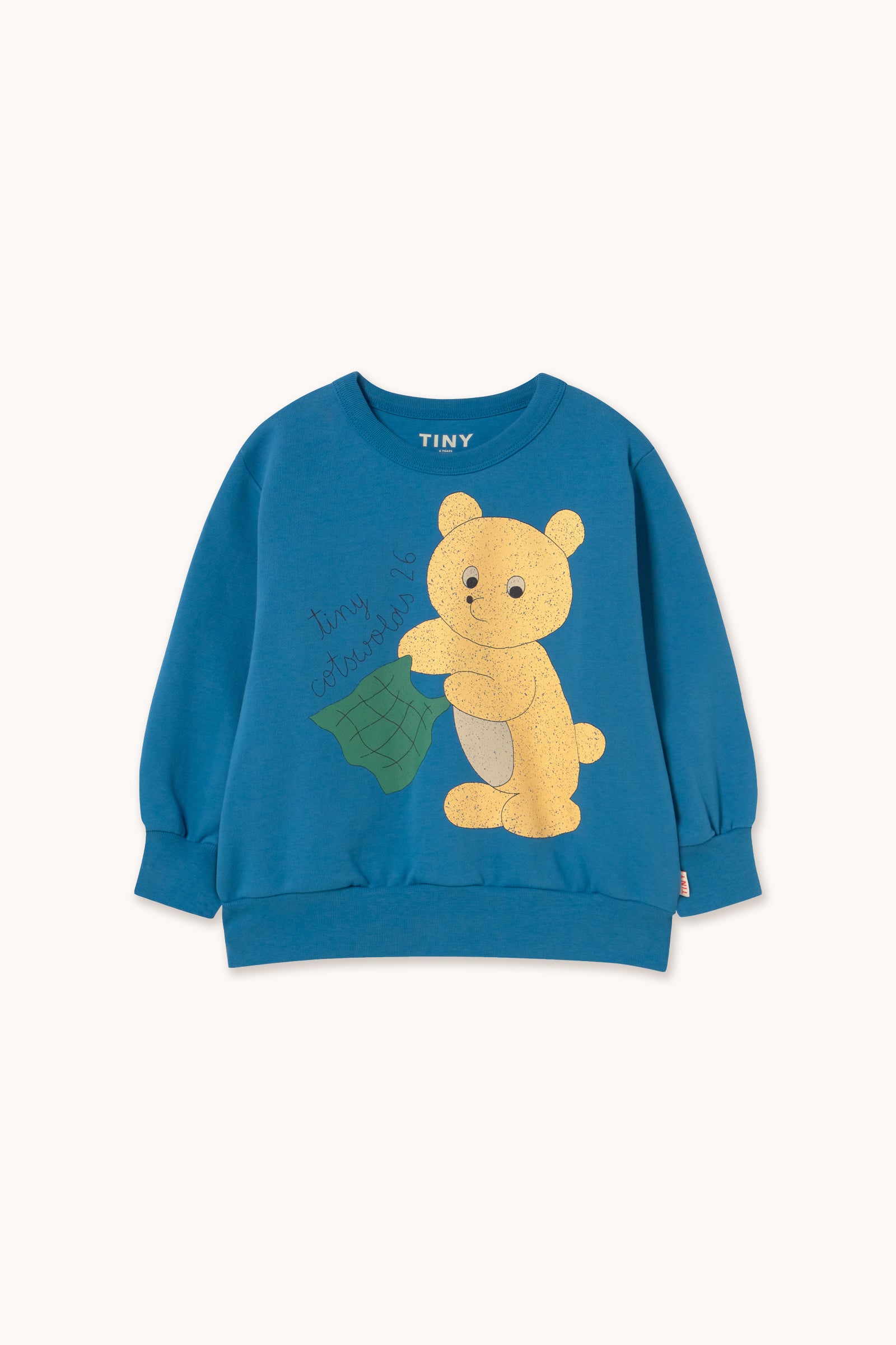 Tiny Cottons - kids - bear sweatshirt - petrol blue