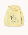 Tiny Cottons - kids - corgi hoodie - dusty yellow