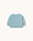 Tiny Cottons - baby - curly dog sweatshirt - denim blue