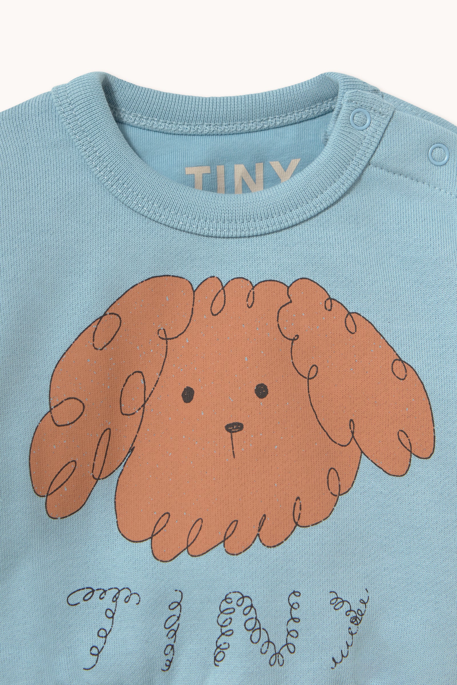 Tiny Cottons - baby - curly dog sweatshirt - denim blue