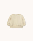 Tiny Cottons - baby - bear sweatshirt - sandstone