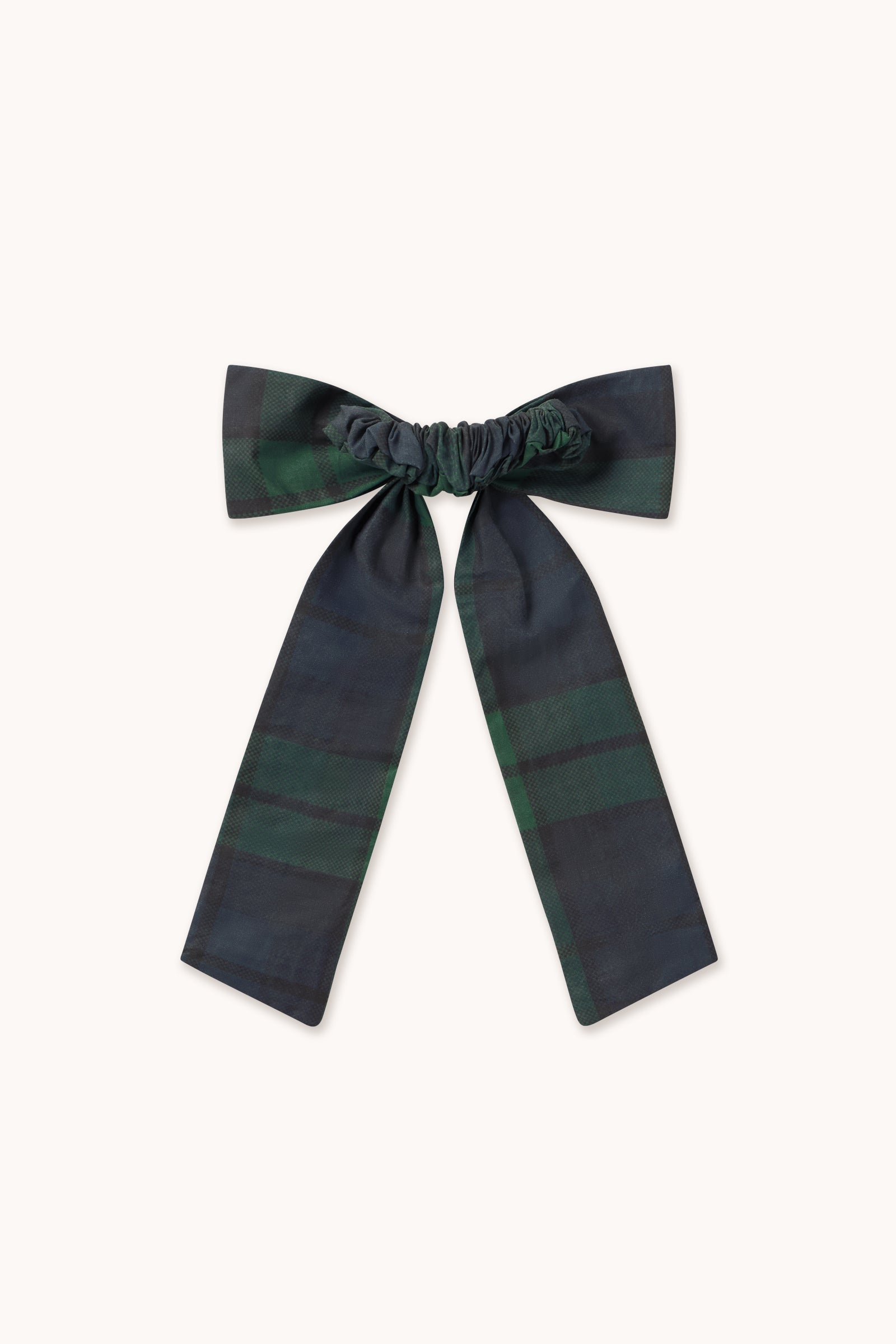 Tiny Cottons - check scrunchies - ink blue