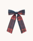 Tiny Cottons - check scrunchies - dark red