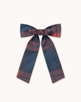 Tiny Cottons - check scrunchies - dark red