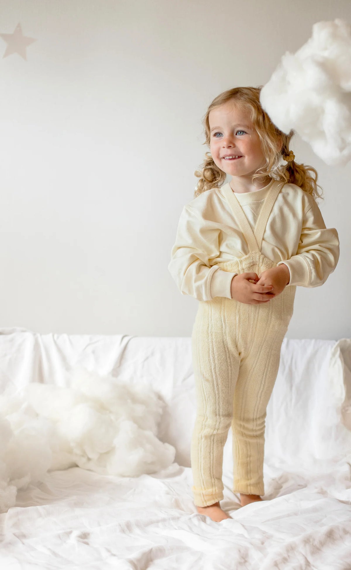 Silly Silas - granny footless cotton tights - lemon icing