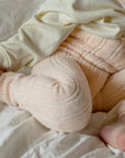Silly Silas - granny footed cotton tights - silky peach