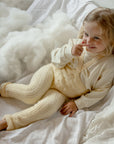 Silly Silas - granny footless cotton tights - lemon icing