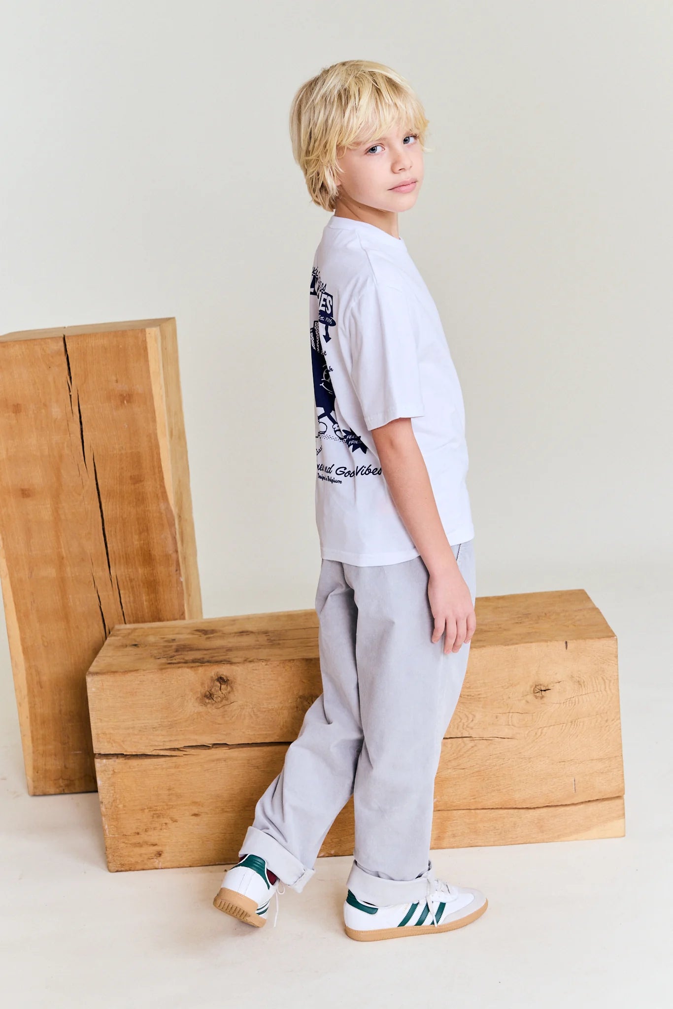 American outfitters - terry t-shirt - fries - white