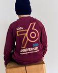 AO76 - American outfitters - finnley t-shirt anniv - bordeaux