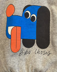 Bobo Choses - kids - doggy mate sweatshirt - heather grey