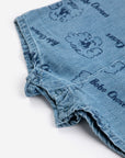 Bobo Choses - baby - Pickles The Dog all over denim playsuit