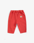 Bobo Choses - baby - since 09 woven pants - red
