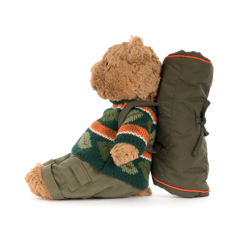 Jellycat - bartholomew bear with hiking outfit
