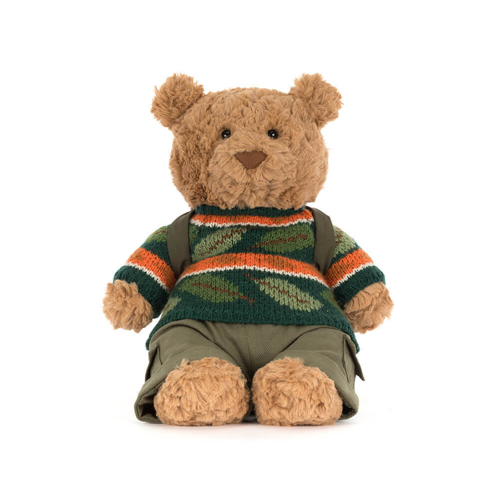 Jellycat - bartholomew bear with hiking outfit